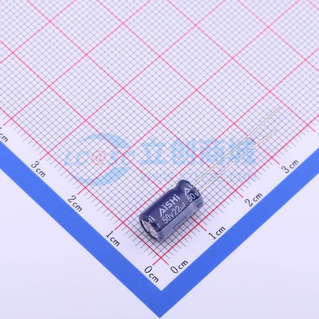 22uF ±20% 50V 【引线】实物图