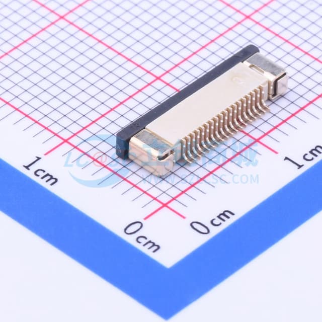 间距:0.5mm P数:18P 抽屉式 下接实物图