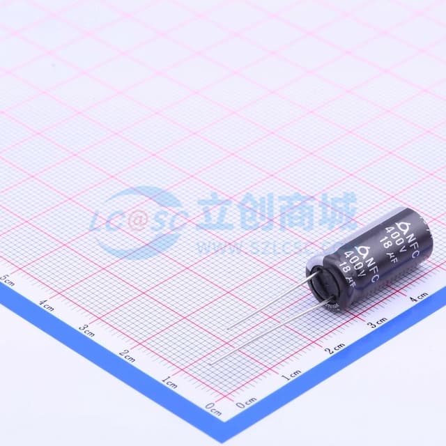 18uF ±20% 400V 【引线】实物图