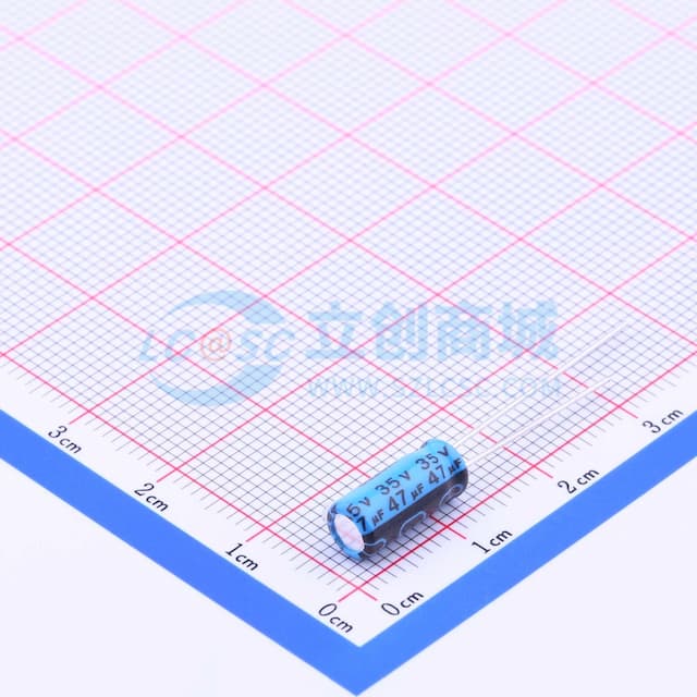 47uF ±20% 35V 【引线】实物图