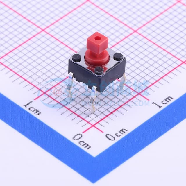 6*6*7.3mm 直插 轻触开关 【轻触】实物图
