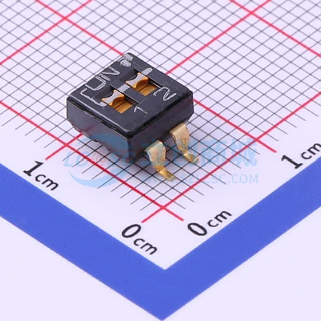 2.54mm 平拨,凹槽式 2位实物图