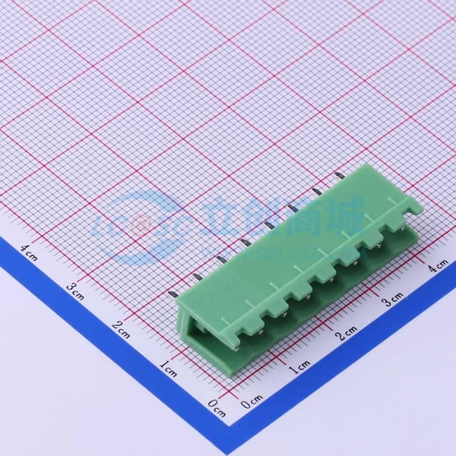 5.08mm 1x8P 排数:1 每排P数:8 【插拔】实物图
