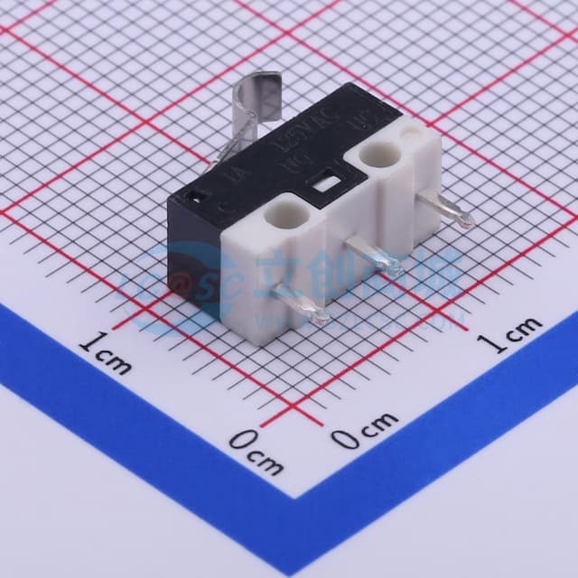 12.7*5.7*6.6mm 插件微动开关 【行程】实物图