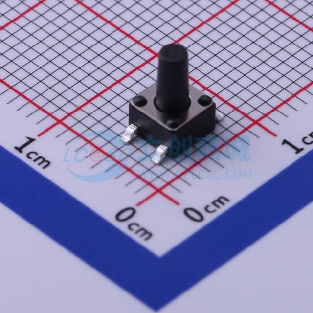 4.5*4.5*7.5mm 立贴 轻触开关实物图