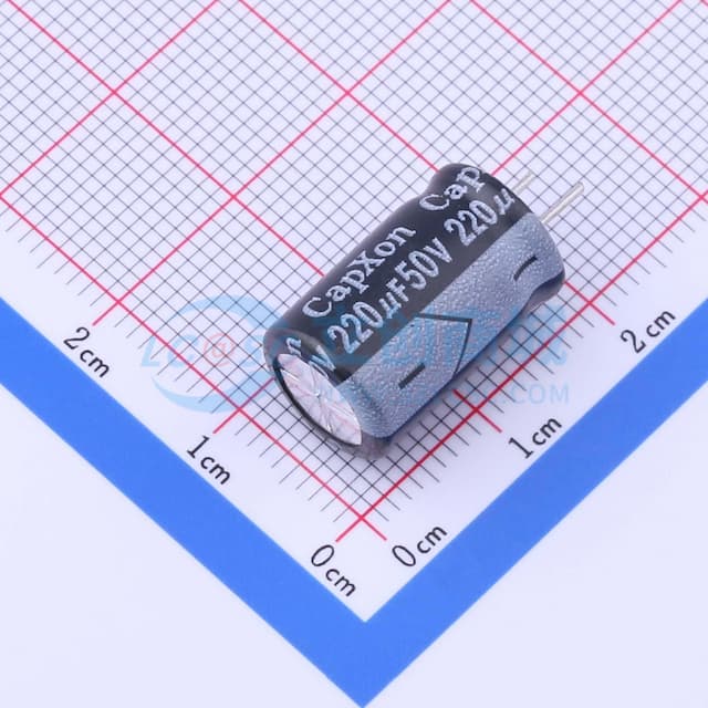 220uF ±20% 50V 【引线】实物图