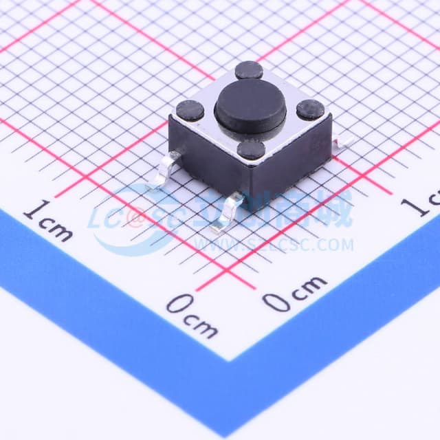 6*6*4.3mm 立贴 轻触开关实物图