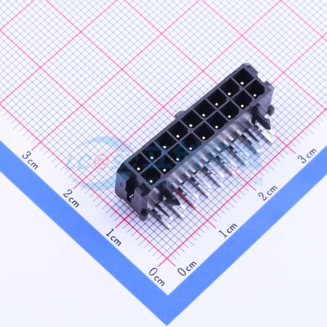 2x9P 间距:3mm 弯插 【插件】实物图
