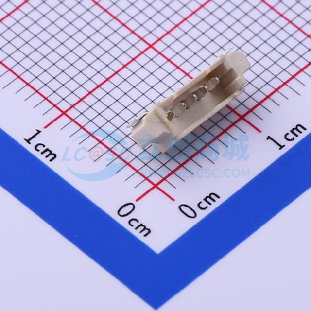 1x5P 间距:1.25mm 卧贴 【插件】实物图