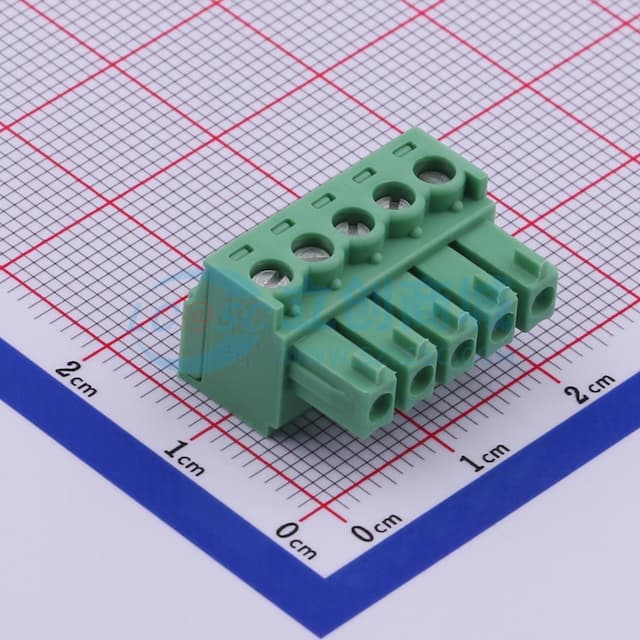 3.81mm 1x5P 排数:1 每排P数:5实物图
