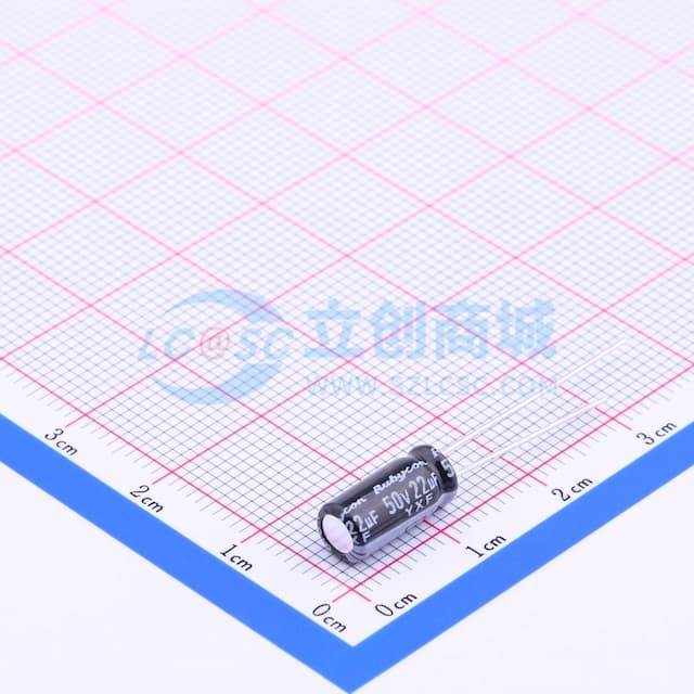 22uF ±20% 50V 【引线】实物图