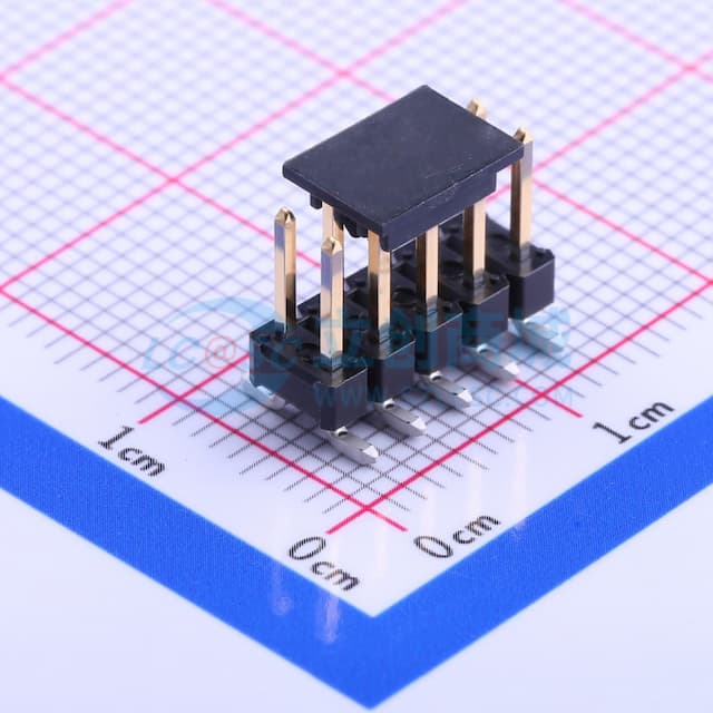 2x5P 间距:2.54mm 方针 立贴实物图