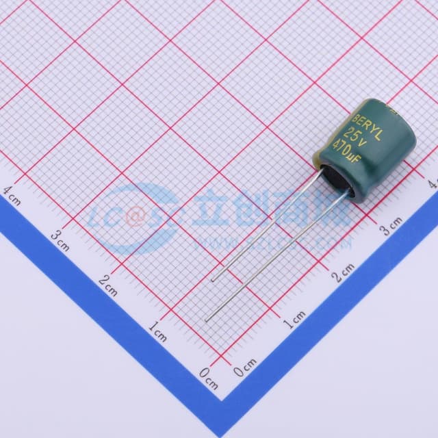 470uF ±20% 25V 【引线】实物图