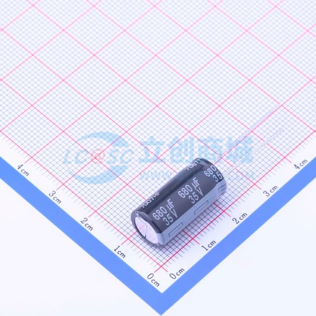 680uF ±20% 35V 【引线】实物图