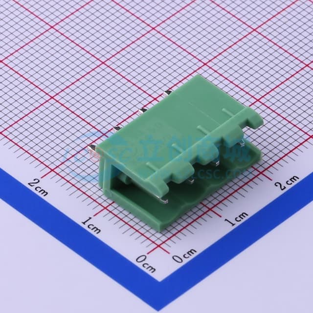 5mm 1x4P 排数:1 每排P数:4 【插拔】实物图