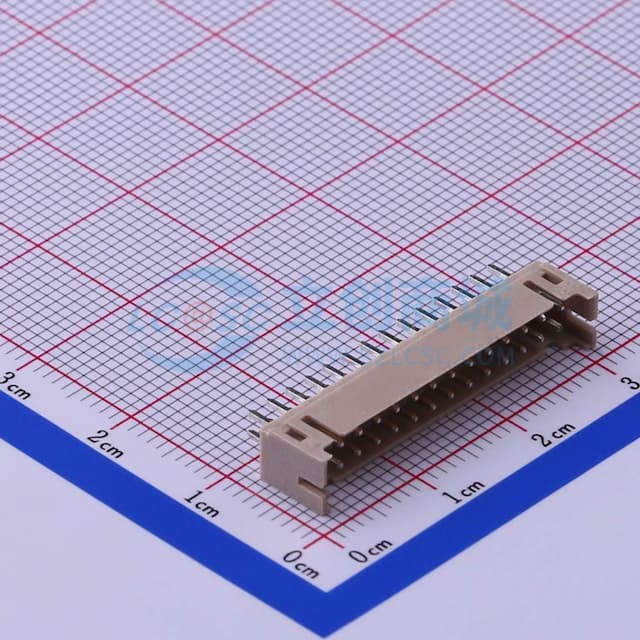 2x14P 间距:2mm 直插【插件】实物图