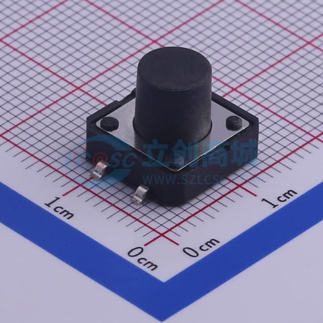 12*12*9.5mm 立贴 轻触开关实物图