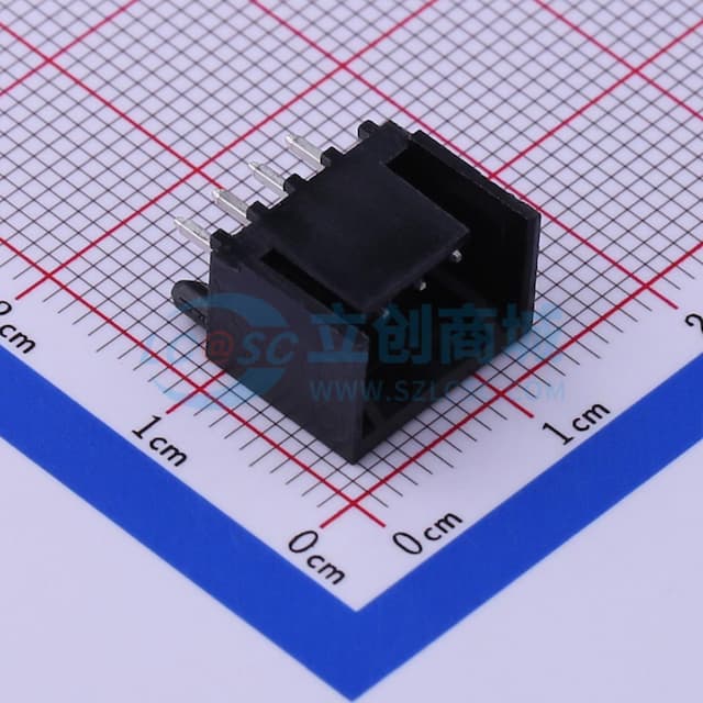 1x4P 间距:2.54mm 直插 【插件】实物图