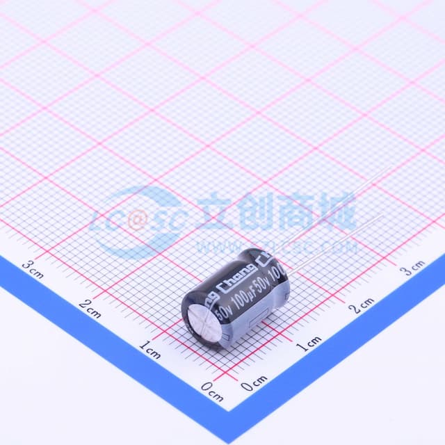 100uF ±20% 50V 【插件】实物图