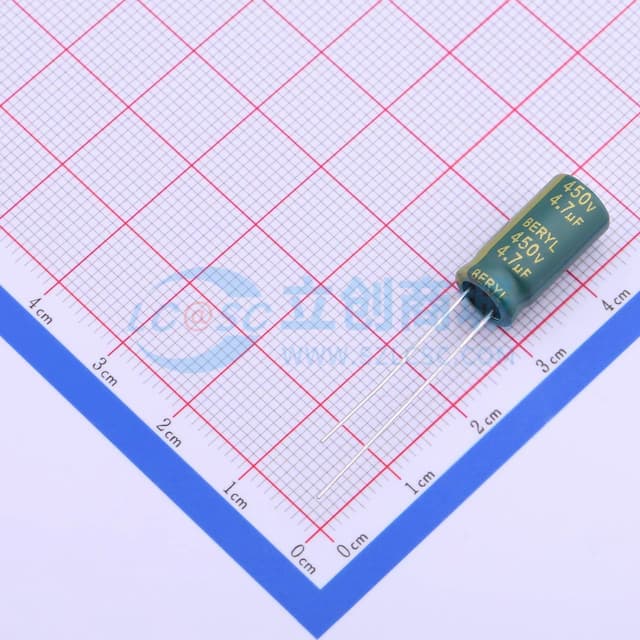 4.7uF ±20% 450V 【插件】实物图