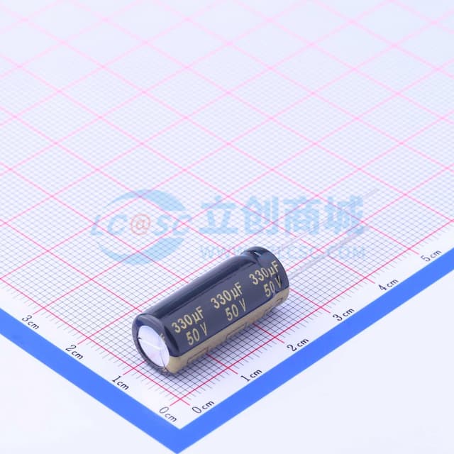 330uF ±20% 50V 【引线】实物图
