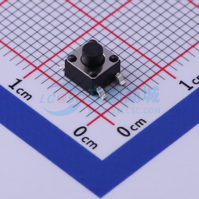 4.5*4.5*4.3mm 立贴 轻触开关实物图