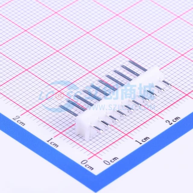 1x10P 间距:2.5mm 直插 系列:SHF(NH) 【插件】实物图