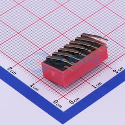 间距2.54mm 平拨,凸起式 7位拨码开关 【拨码】缩略图