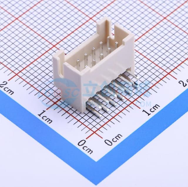 2x6P 间距:2mm 弯插 系列:PHB 【插件】实物图