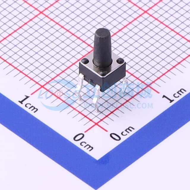 4.5*4.5*8mm 直插 轻触开关 【轻触】实物图