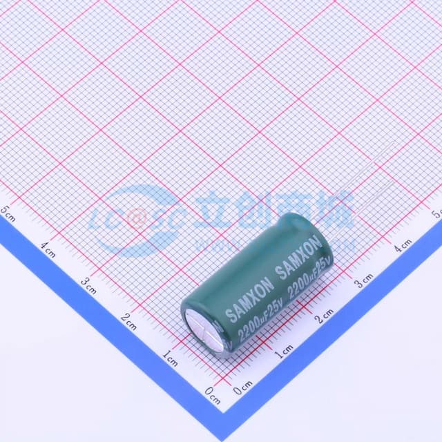 2200uF ±20% 25V 【插件】实物图