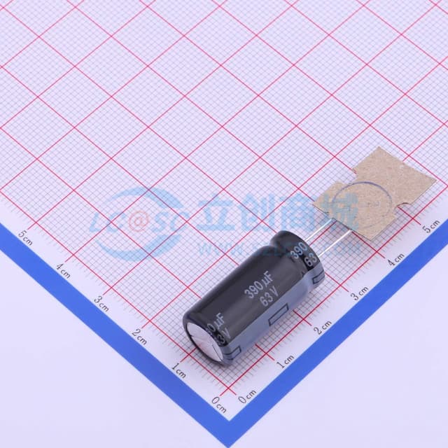 390uF ±20% 63V 【插件】实物图