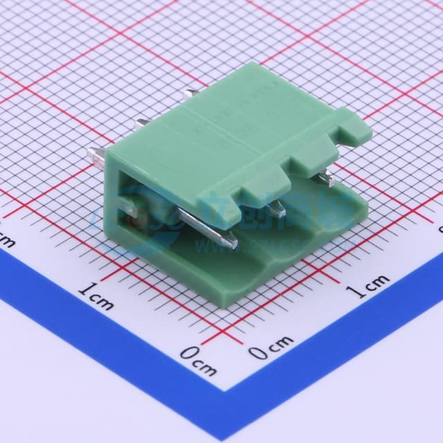 1x3P 5.08mm 排数:1 每排P数:3 【插拔】实物图