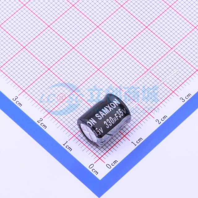 330uF ±20% 35V 【引线】实物图