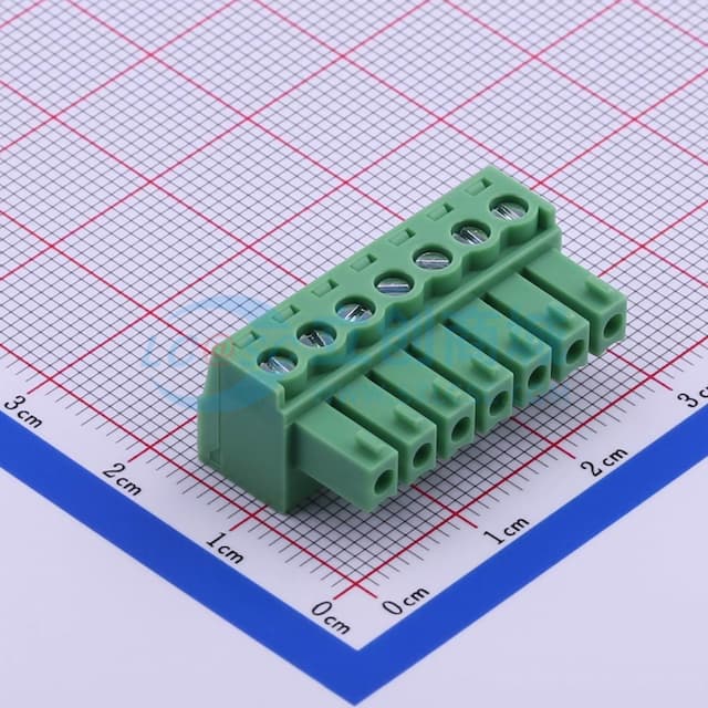 3.81mm 1x7P 排数:1 每排P数:7实物图