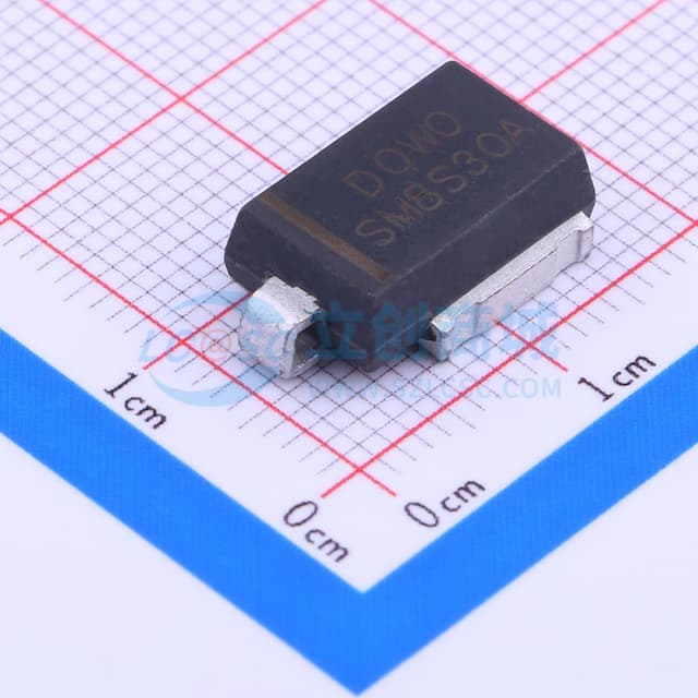 单向TVS 30V截止 峰值脉冲电流：136A实物图