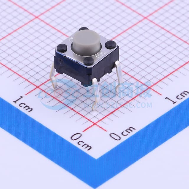 6*6*0.9mm 直插 轻触开关 【轻触】实物图