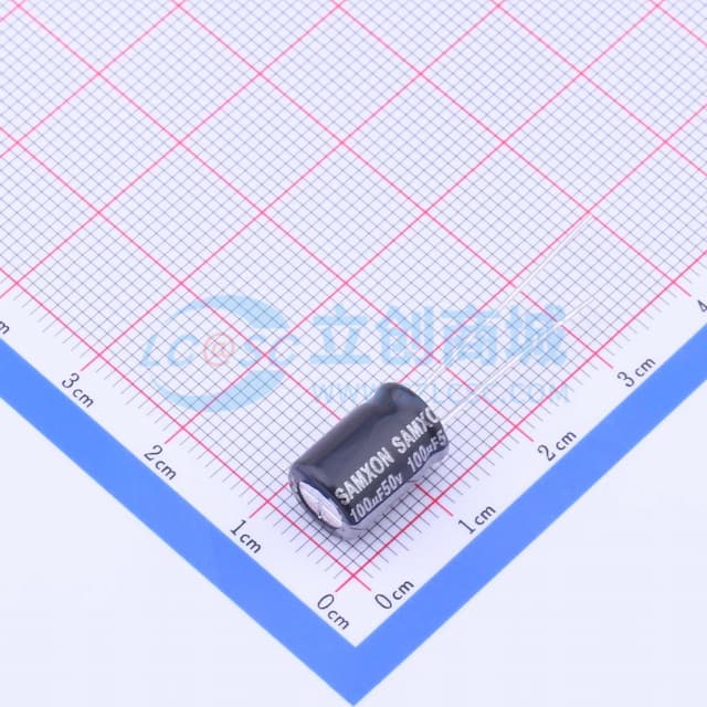 100uF ±20% 50V 【插件】实物图