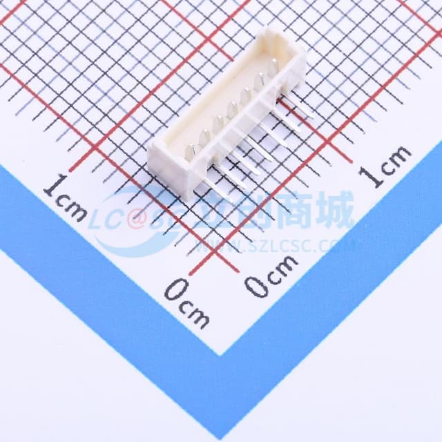 1x7P 间距:1.25mm 弯插 系列:PicoBlade(MX 1.25) 【插件】实物图