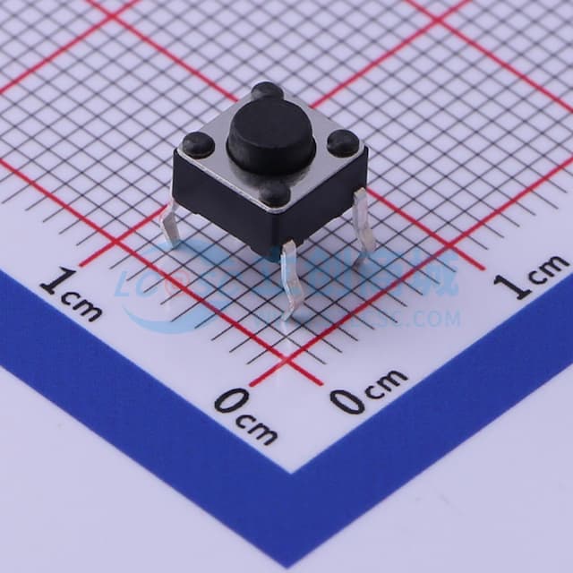6*6*4.3mm 直插 轻触开关 【轻触】实物图
