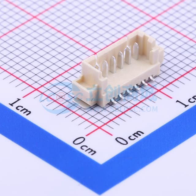 1x6P 间距:1.25mm 立贴实物图