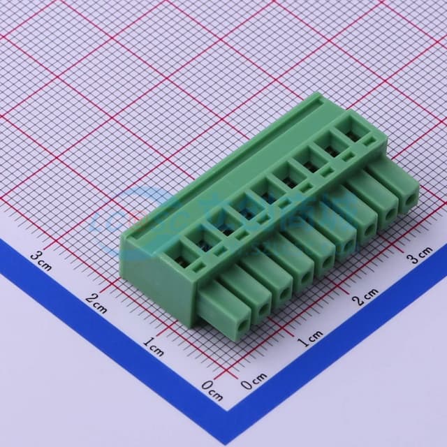 3.81mm 1x9P 排数:1 每排P数:9实物图