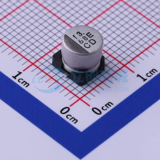 68uF ±20% 25V实物图
