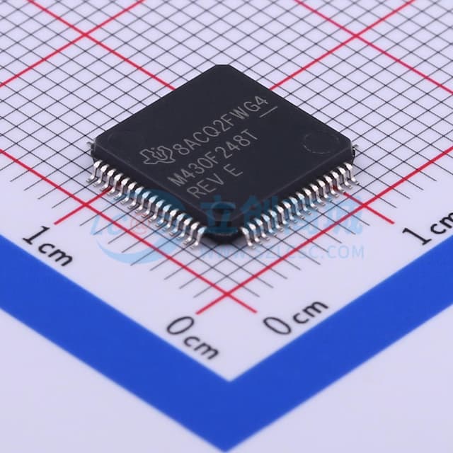 具有 48KB 闪存、4KB SRAM、12 位 ADC、比较器、I2C/SPI/UART 和硬件乘法器的 16MHz MCU实物图