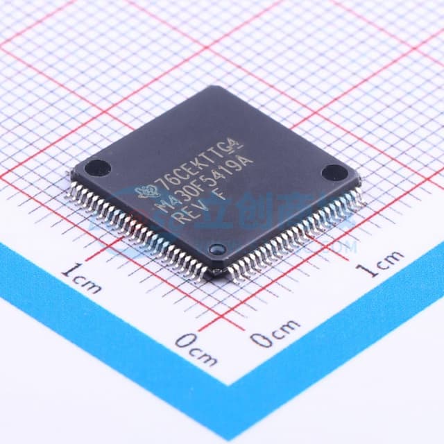 具有 128KB 闪存、16KB SRAM、12 位 ADC、DMA、UART/SPI/I2C、计时器和硬件乘法器的 25MHz MCU实物图