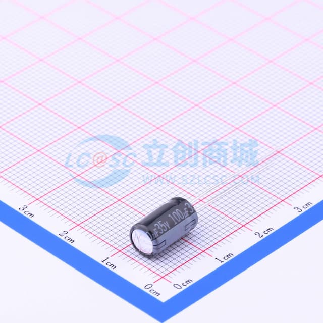 100uF ±20% 35V 【引线】实物图