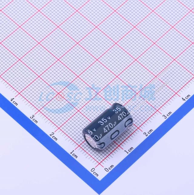 470uF ±20% 35V 【引线】实物图