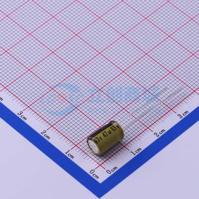 47uF ±20% 63V 【引线】实物图