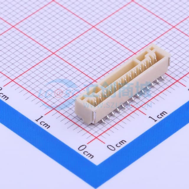 1x13P 间距:1.25mm 立贴 系列:GH实物图
