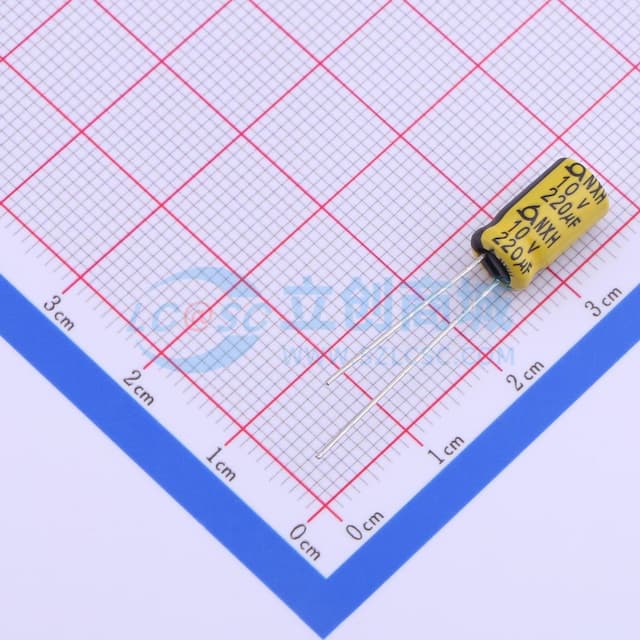 220uF ±20% 10V 【引线】实物图